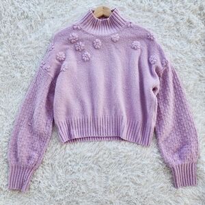 Sincerely Jules Floral Lilac Knit Sweater‎